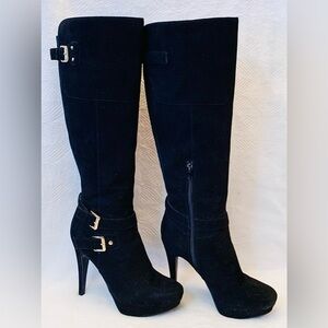 Guess Stiletto Buckled Platform Boots